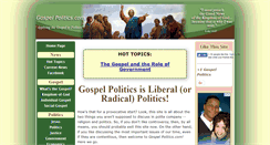 Desktop Screenshot of gospelpolitics.com